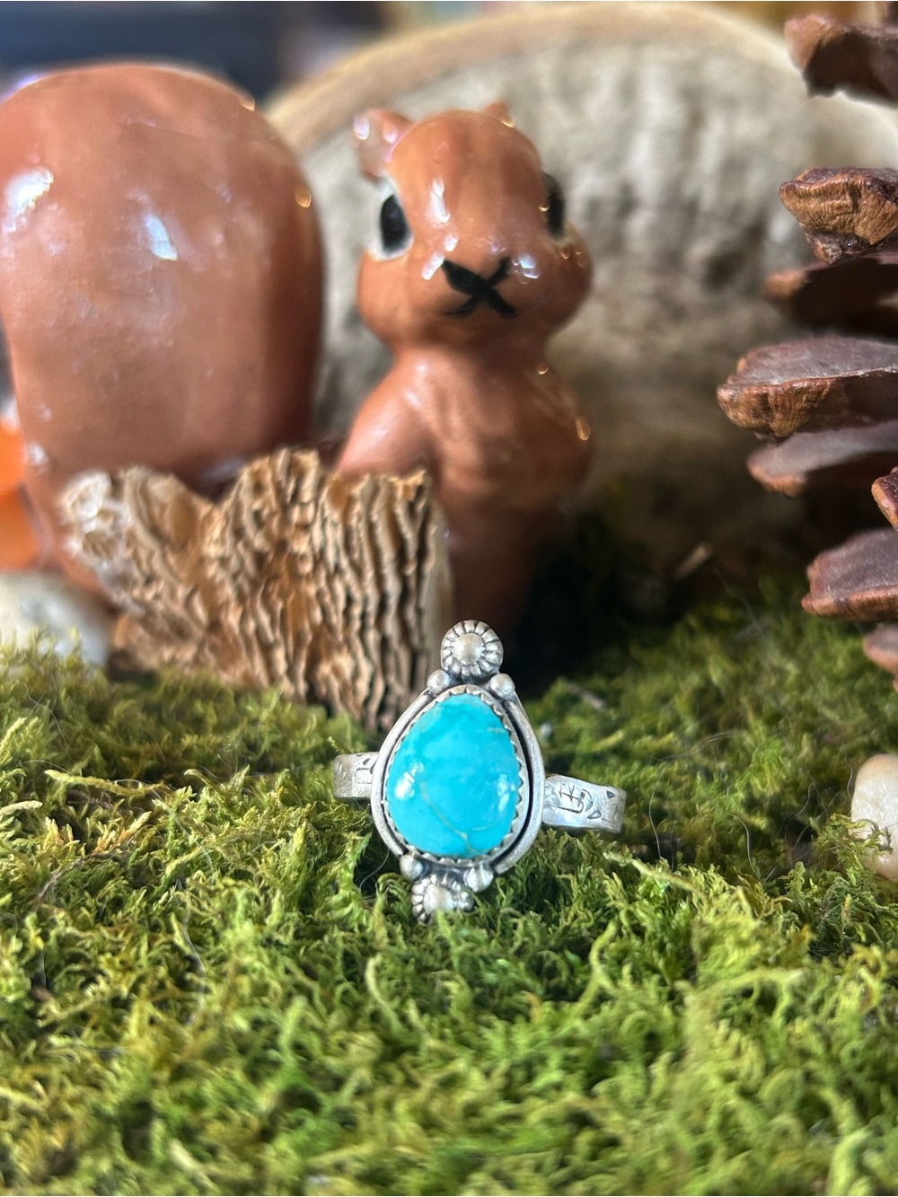 925 Sterling seyara Bella turquoise ring